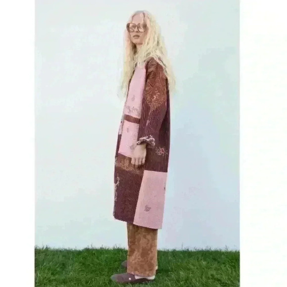 ✨50%OFF✨NWT Zara Limited Edition Patchwork Cardigan XS-S - Picture 4 of 8